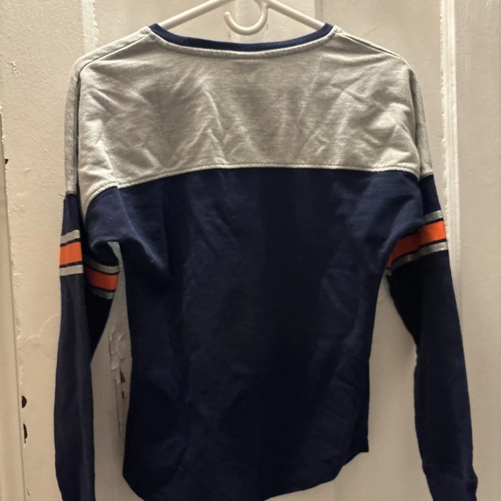 Chicago Bears Juniors Long Sleeved Sweatshirt‎ Navy Blue Sparkly Size Medium 7/9